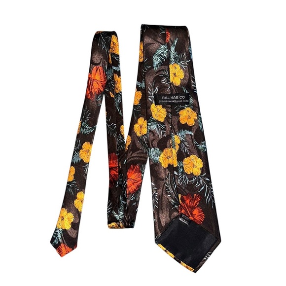 Hawaiian Ties (Lot of 3) Men’s Tropical Floral Classic Size Island Neckties - Picture 11 of 13